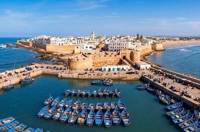 منظر بانورامي لمدينة الصويرة وميناء الصيد