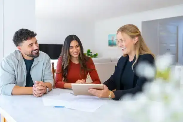 International buyers reviewing a Moroccan property with professional guidance