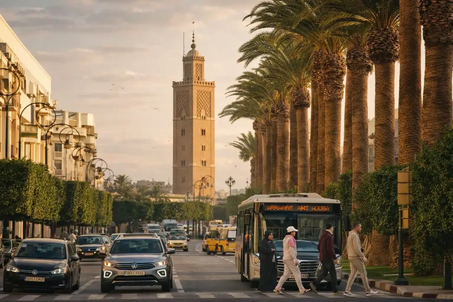 ملكية مراكش تقليدية مطلة على المناظر الطبيعية التاريخية للمدينة