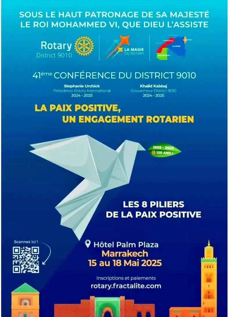 Rotary Marrakech 2025 conference focused on positive peace