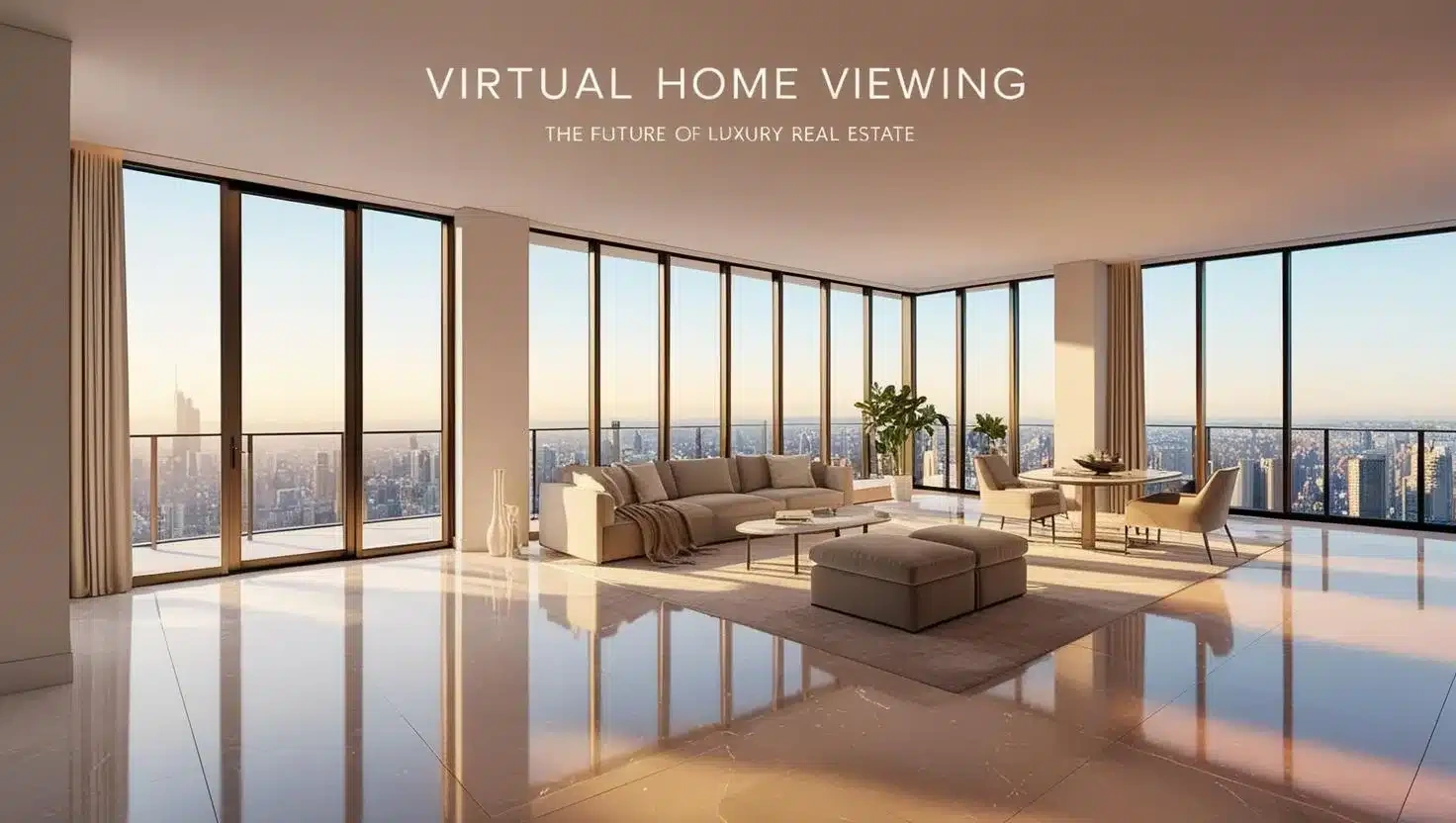 Buyer exploring a luxury property through an immersive virtual tour