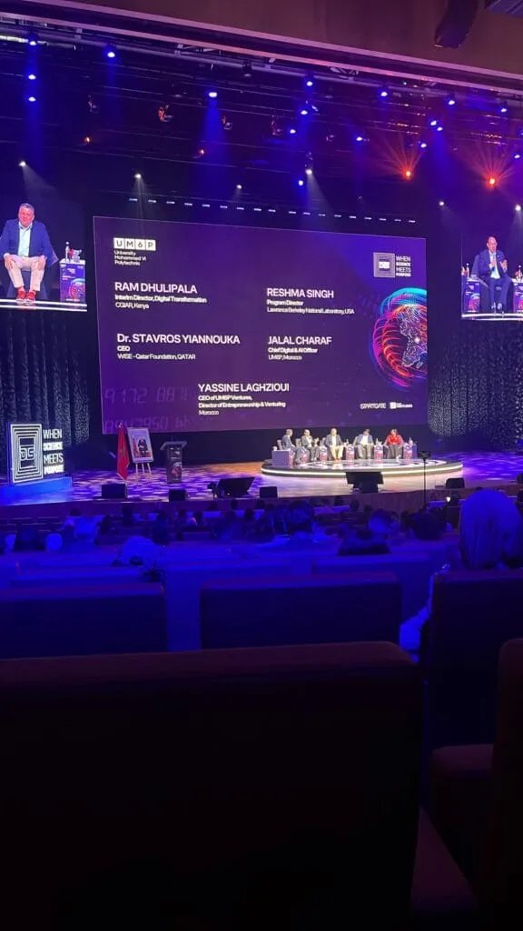 Speakers discussing artificial intelligence at DeepTech Summit 2025