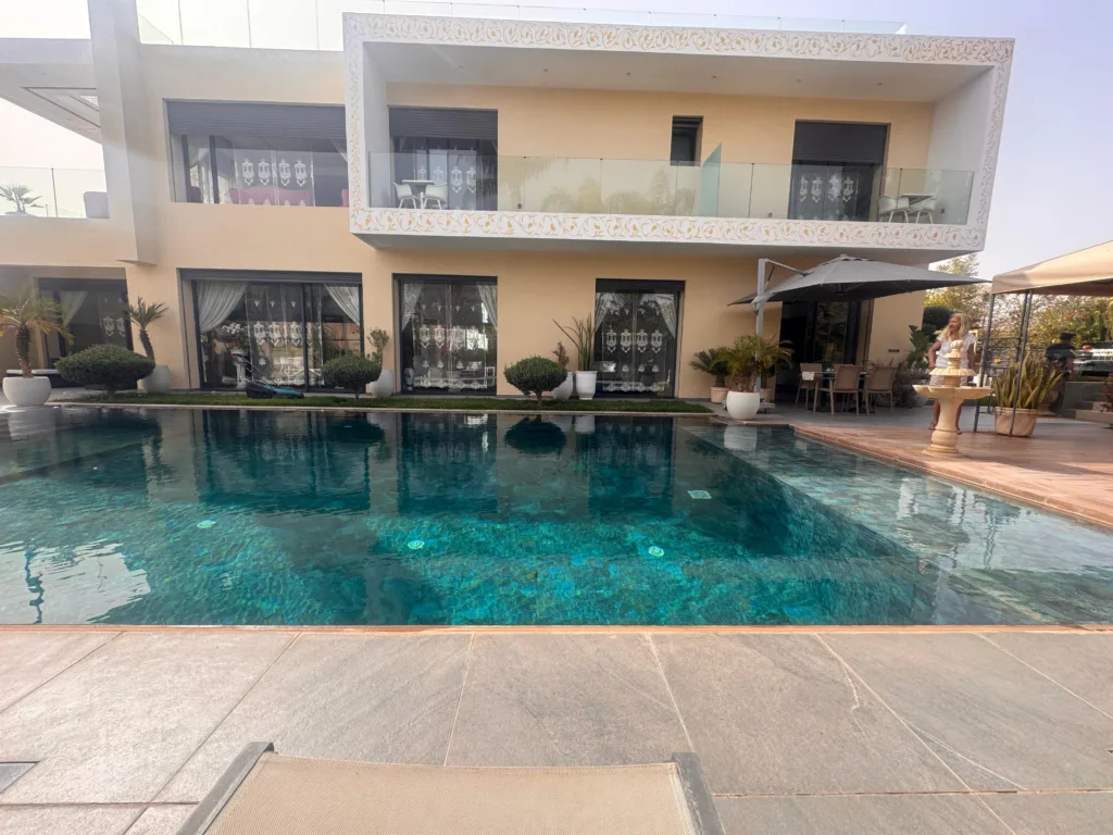 Luxury Marrakech villa with pool and panoramic Atlas Mountain views
